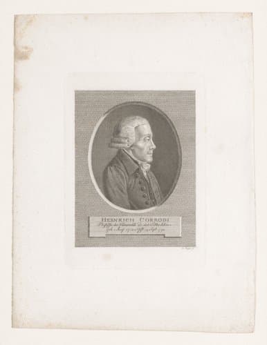 Portret van Heinrich Corrodi by Heinrich Meyer