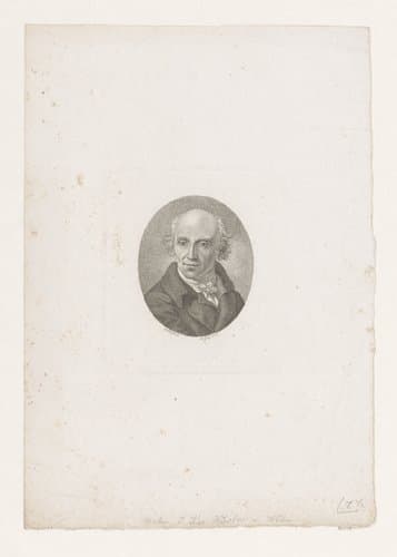 Portret van Johann Kaspar Küster by Heinrich Meyer