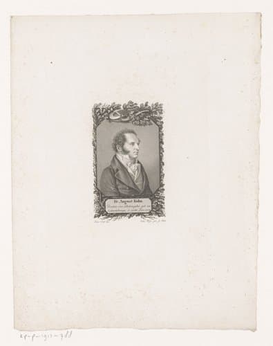 Portret van Friedrich August Kuhn by Ludwig Meyer