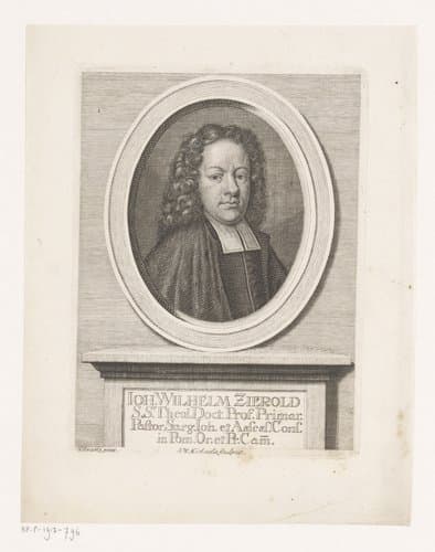 Portret van Johann Wilhelm Zierold