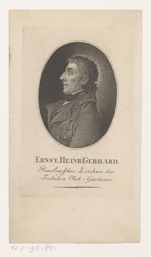 Portret van Ernst Heinrich Gebhard