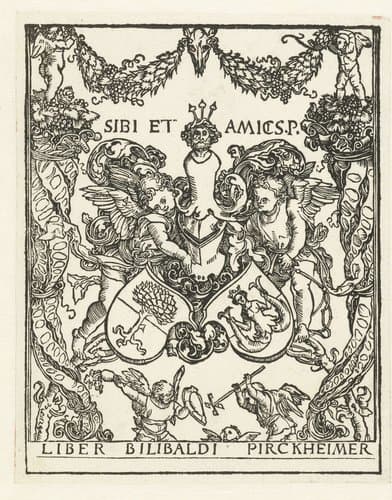 Ex libris Willibald Pirckheimer by Albrecht Dürer