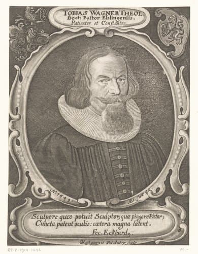 Portret van Tobias Wagner by Peter Aubry (III)