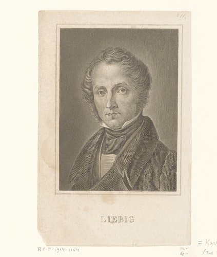 Portret van Justus von Liebig by Karl Barth