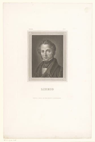 Portret van Justus von Liebig by Karl Barth