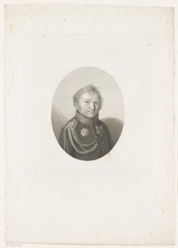 Portret van Friedrich Adolf Ludwig von Bismarck by Friedrich Wilhelm Bollinger