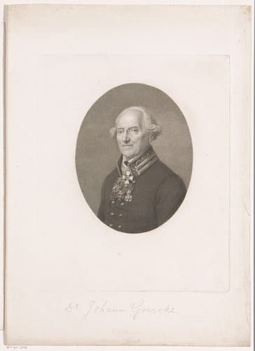 Portret van Johann Goercke by Friedrich Wilhelm Bollinger