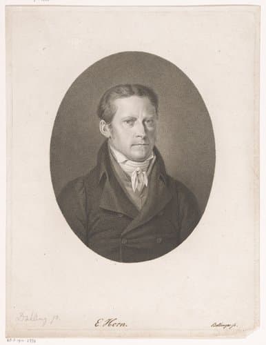 Portret van Ernst Horn by Friedrich Wilhelm Bollinger