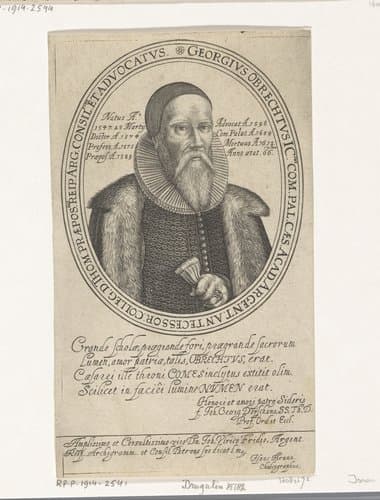 Portret van Georg von Obrecht by Isaac Brun