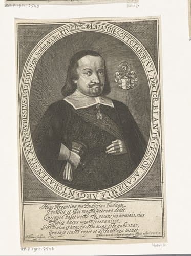 Portret van Johann Otto Tabor by Isaac Brun