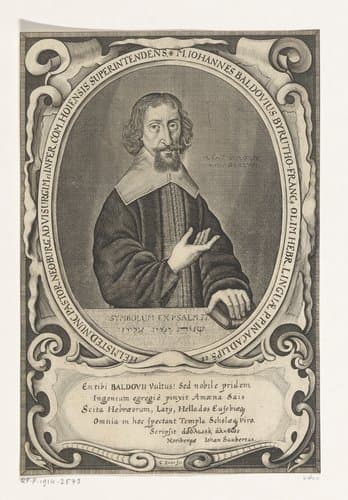 Portret van Johannes Baldovius by Conrad Buno
