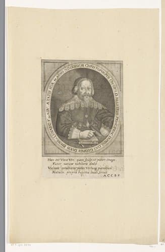 Portret van Christoph Crusius by Conrad Buno