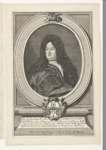 Portret van Gottfried Sigismund Cotta by Georg Paul Busch