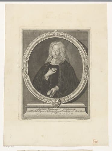 Portret van Johann Anastasius Freylinghausen by Georg Paul Busch
