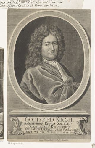 Portret van Gottfried Kirch by Georg Paul Busch
