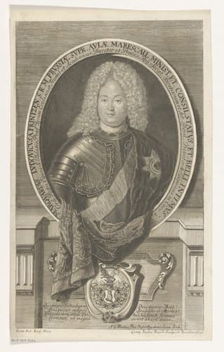 Portret van Marquard Ludwig von Printzen by Georg Paul Busch