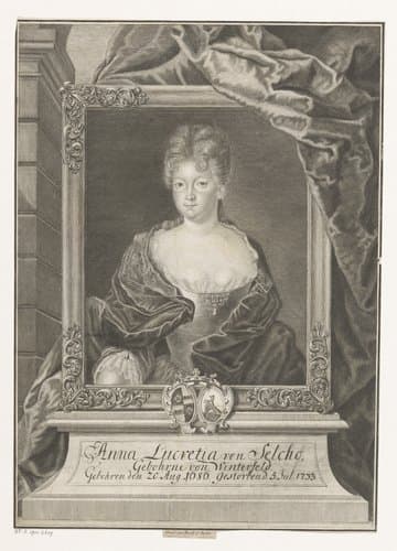 Portret van Anna Lucretia von Selcho