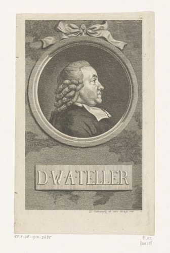 Portret van Wilhelm Abraham Teller by Daniel Nikolaus Chodowiecki