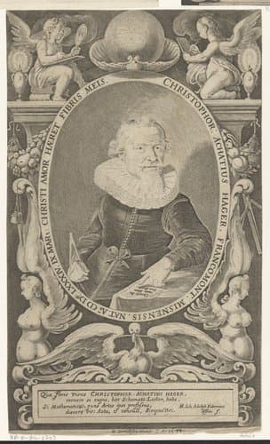 Portret van Christof Achatius Hager