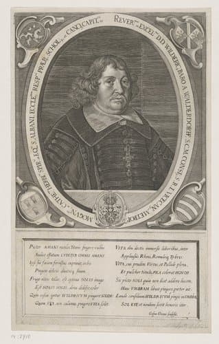 Portret van Wilderich von Walderdorff by Johann Caspar Dooms