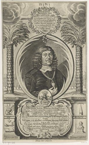 Portret van Benedict Carpzov by Johann Dürr