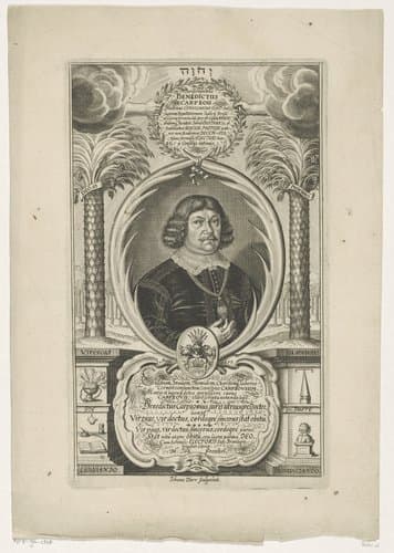 Portret van Benedict Carpzov by Johann Dürr