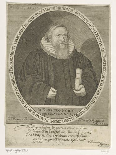 Portret van Bartholomäus Elsner by Johann Dürr