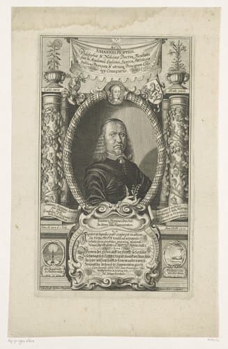 Portret van Johannes Hoppe by Johann Dürr