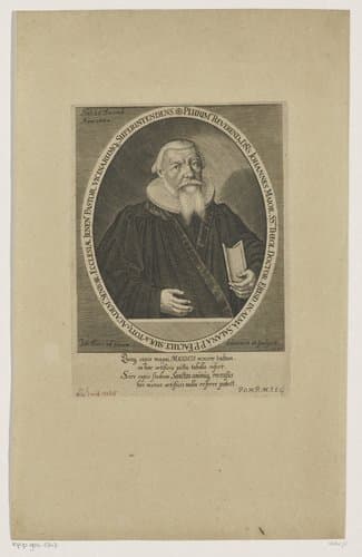 Portret van Johannes Major by Johann Dürr