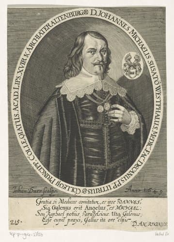 Portret van Johann Michaelis by Johann Dürr