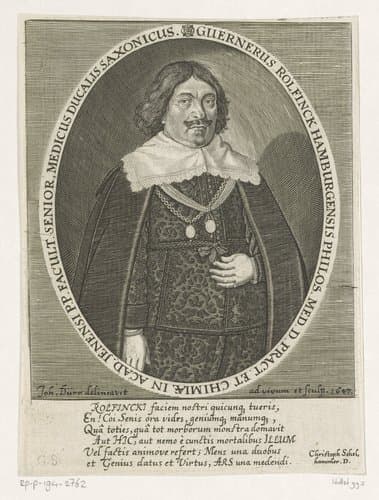 Portret van Werner Rolfink by Johann Dürr