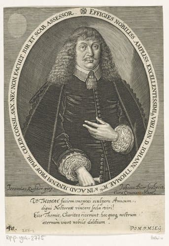 Portret van Johannes Thomae by Johann Dürr