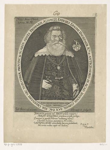 Portret van Erasmus Ungepaur op 64-jarige leeftijd by Johann Dürr