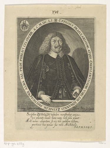 Portret van Johannes Zeisold by Johann Dürr