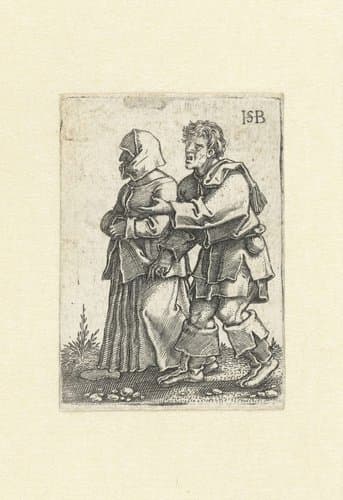 Boerenpaar by Hans Sebald Beham