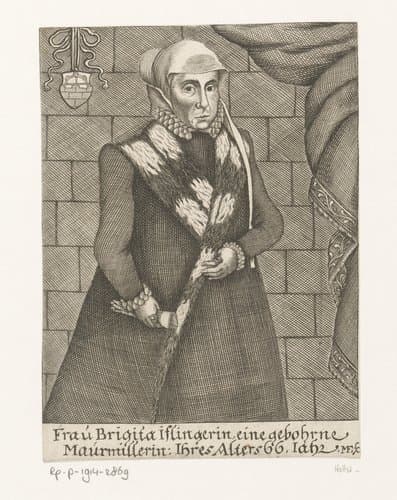 Portret van Brigitta Iflinger op 66-jarige leeftijd by Michael Fennitzer