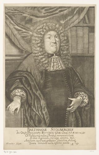 Portret van Balthasar Stolberg op 44-jarige leeftijd by Michael Fennitzer