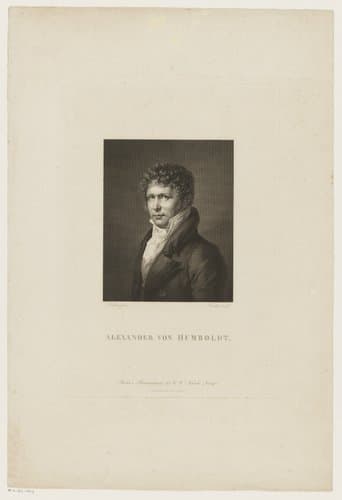 Portret van Alexander von Humboldt by François Forster