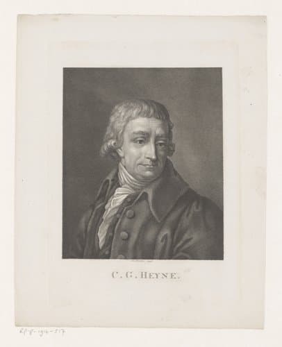 Portret van Christian Gottlob Heyne