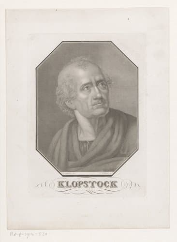 Portret van Friedrich Gottloeb Klopstock