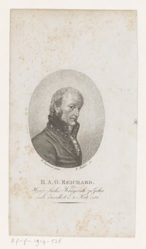 Portret van Heinrich August Ottokar Reichard