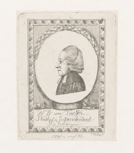 Portret van W.D. von Troelsch