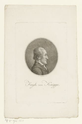 Portret van Adolph, Freyherr von Knigge