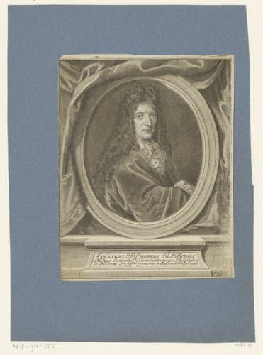 Portret van Friedrich Hoffmann by Elias Nessenthaler