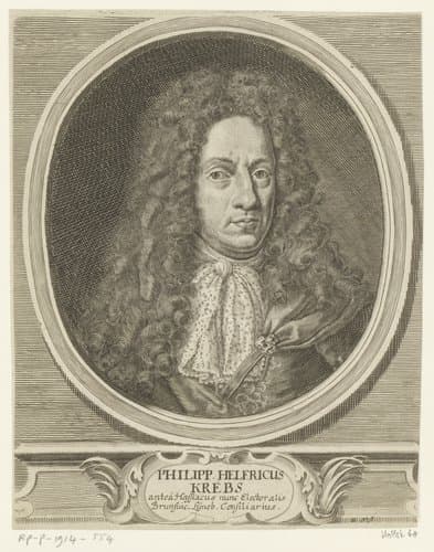 Portret van Philipp Helfrich Krebs