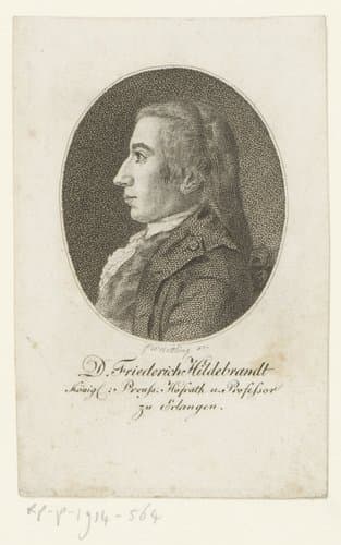 Portret van Georg Friedrich Hildebrandt