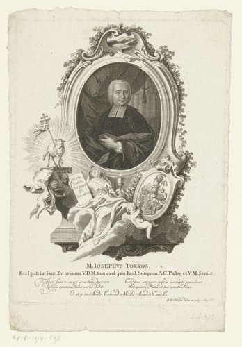 Portret van Joseph Torkos by Johann Esaias Nilson