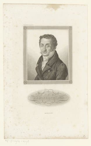 Portret van Karl Gottlieb Bretschneider by Johann Georg Nordheim