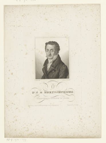 Portret van Karl Gottlieb Bretschneider by Johann Georg Nordheim