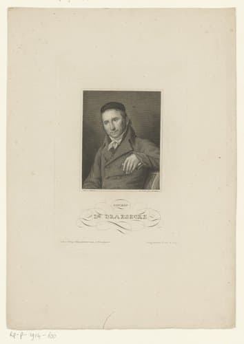 Portret van Johann Heinrich Bernhard Dräseke by Johann Georg Nordheim